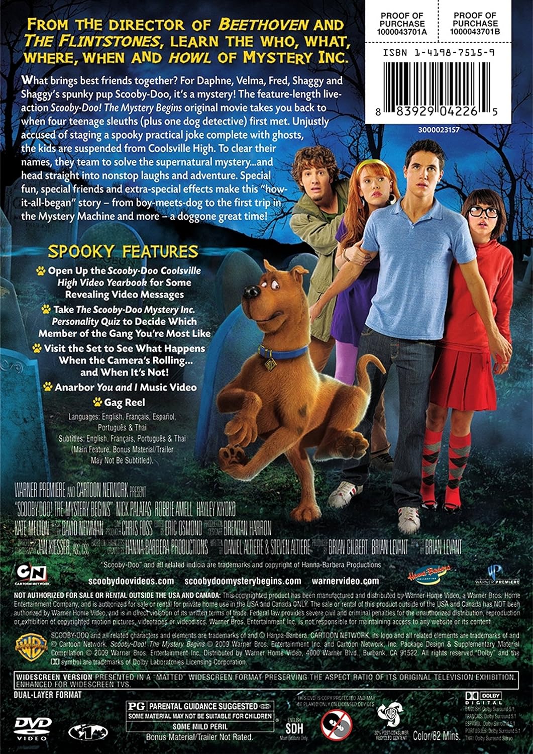 Buy Scooby Doo The Mystery Begins Dvd Online In Indonesia B0027ct65e