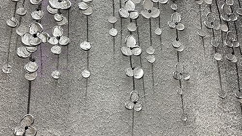 Miniatura 7 de Yika Art Pinturas 3D de 24 x 48 pulgadas, pintura al óleo abstracta moderna pintada a mano sobre lienzo, obra de arte abstracta para decoración de