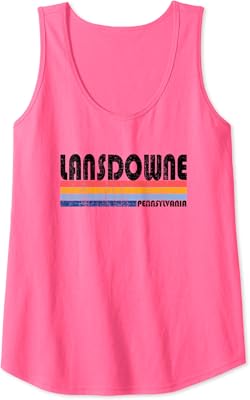 Vintage 70s 80s Style Lansdowne, PA Tank Top