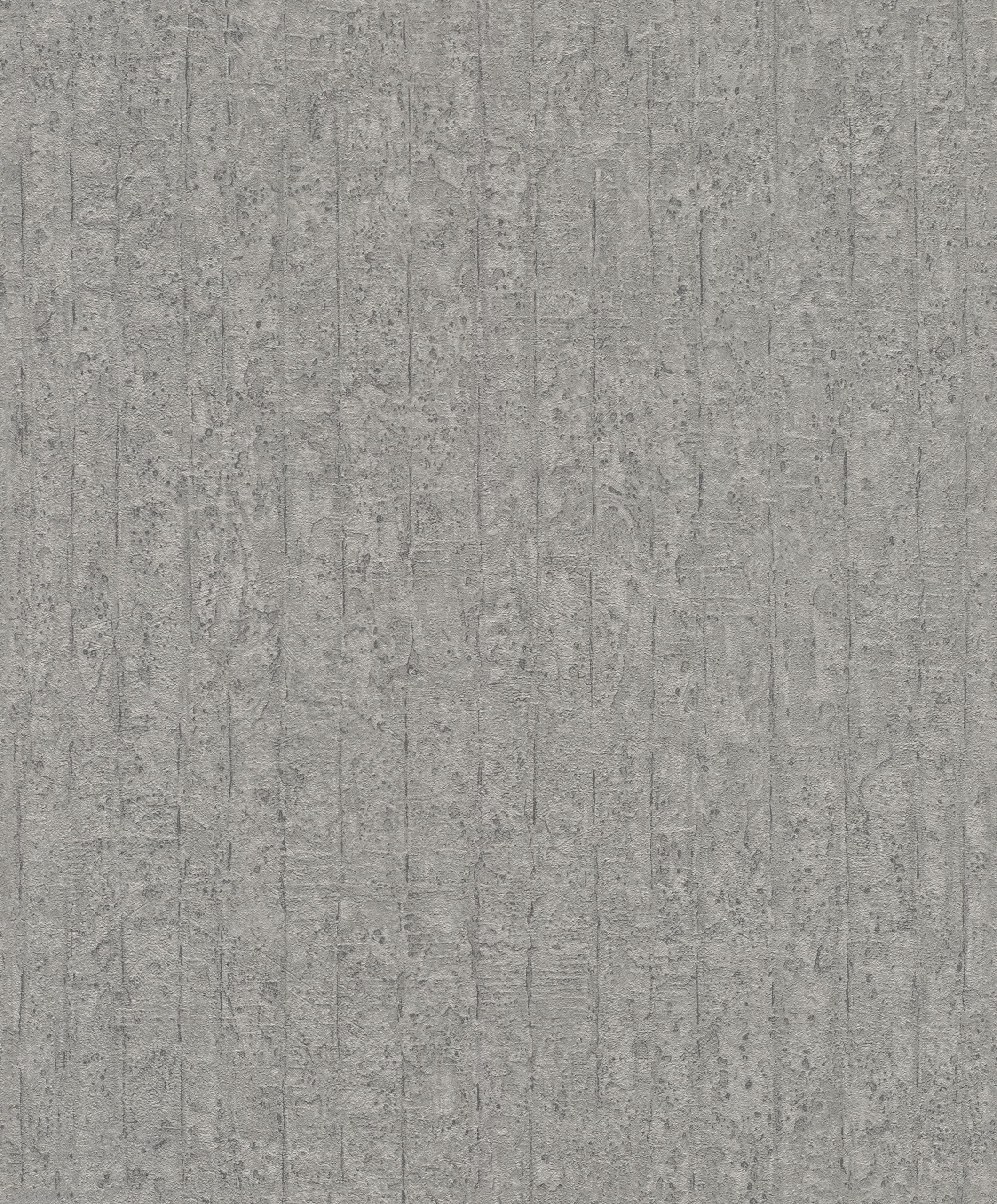 Papier peint intissé lavable Rasch Factory V gris foncé aspect béton structuré