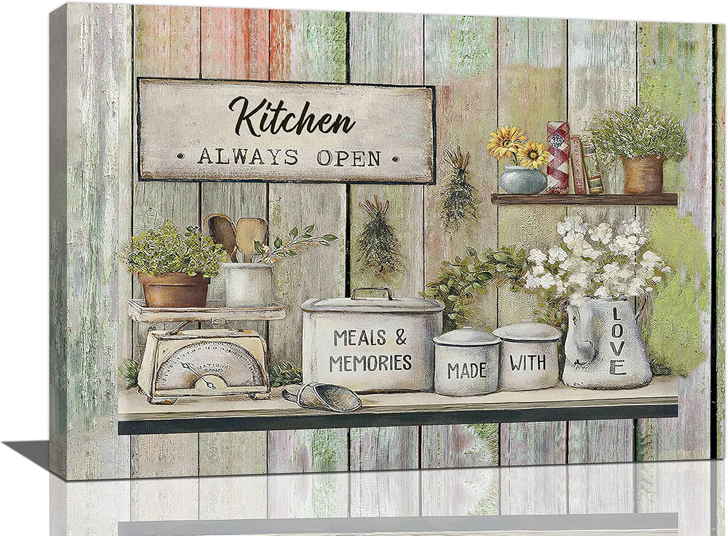 Rustic Kitchen Wall Art Farmhouse Kitchen Pictures Wall