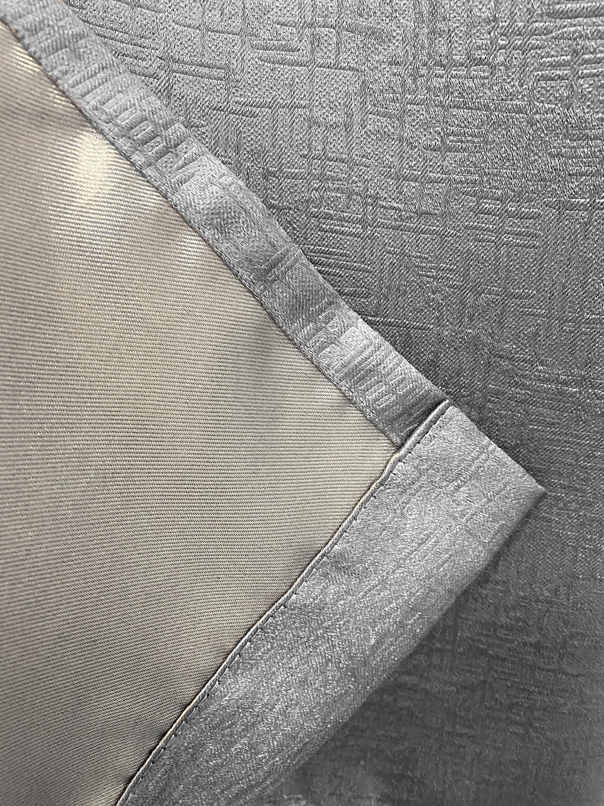 Enhanced Living Vogue Rideaux occultants à œillets Thermiques et réduction du Bruit pour Chambre à Coucher et Salon Gris argenté 117 x 183 cm