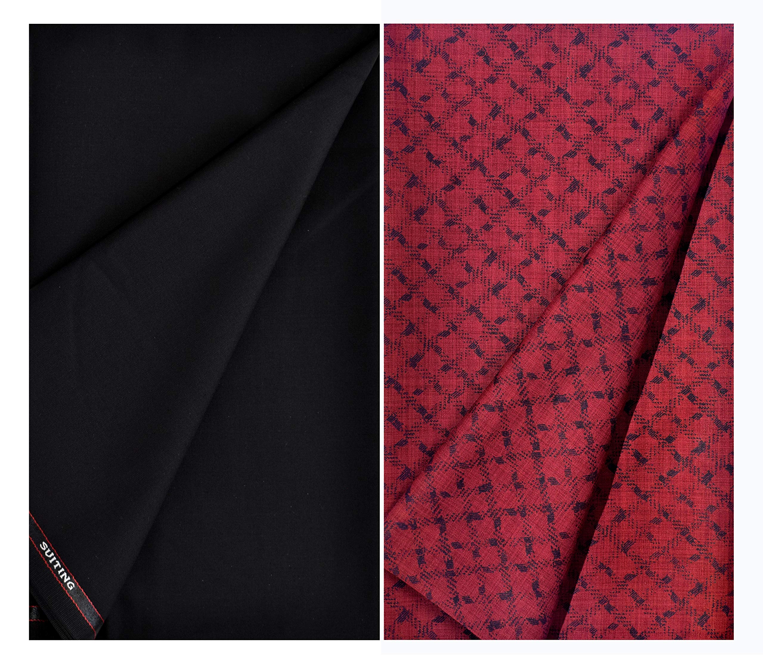 Kundan Sulz Gwalior Men's Matt Finish Trouser & Shirt Fabric Combo Set (Free Size/Multi Color)-image-6