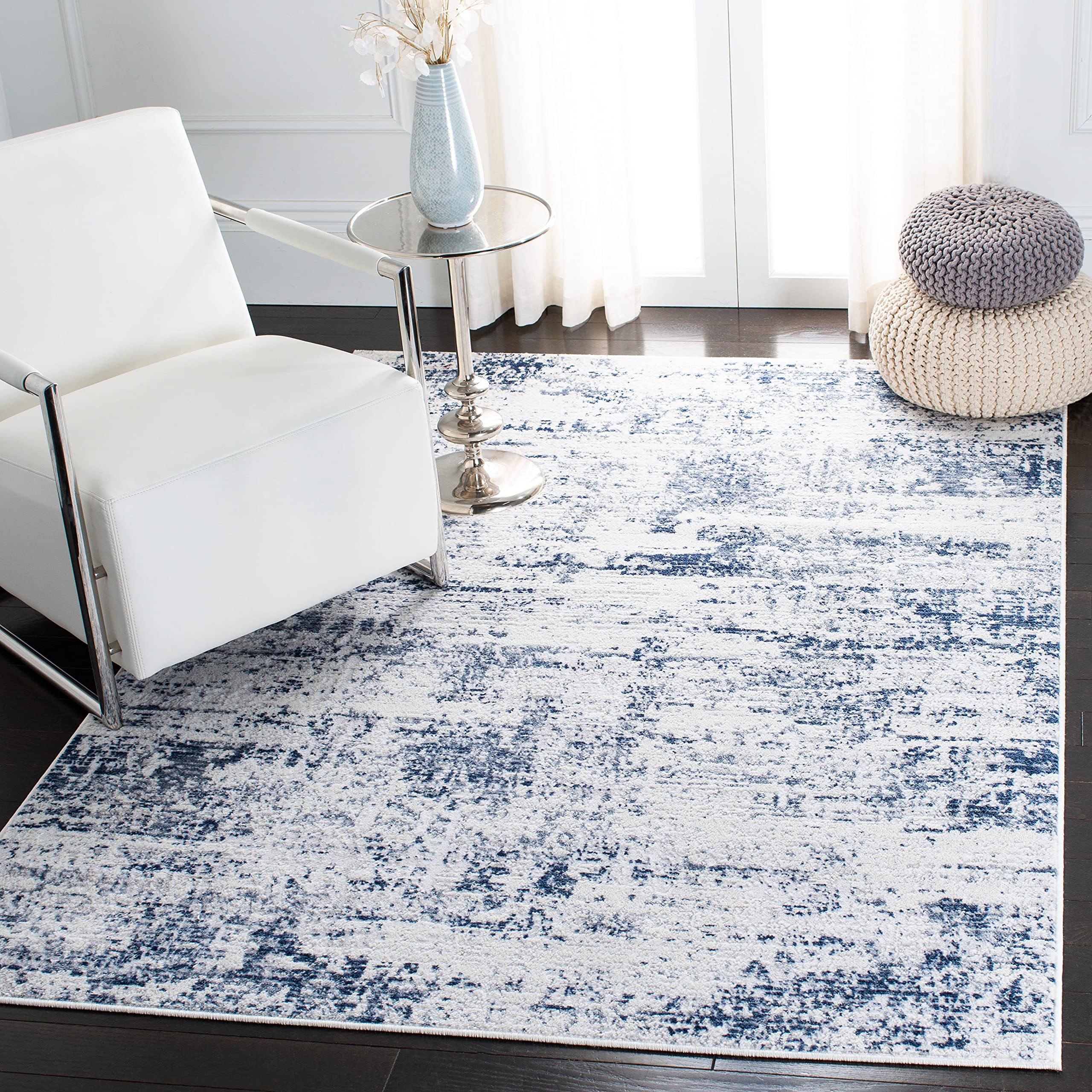 Tapis anti-poussière Safavieh à poil court facile à nettoyer pour salon 122 X 183 cm
