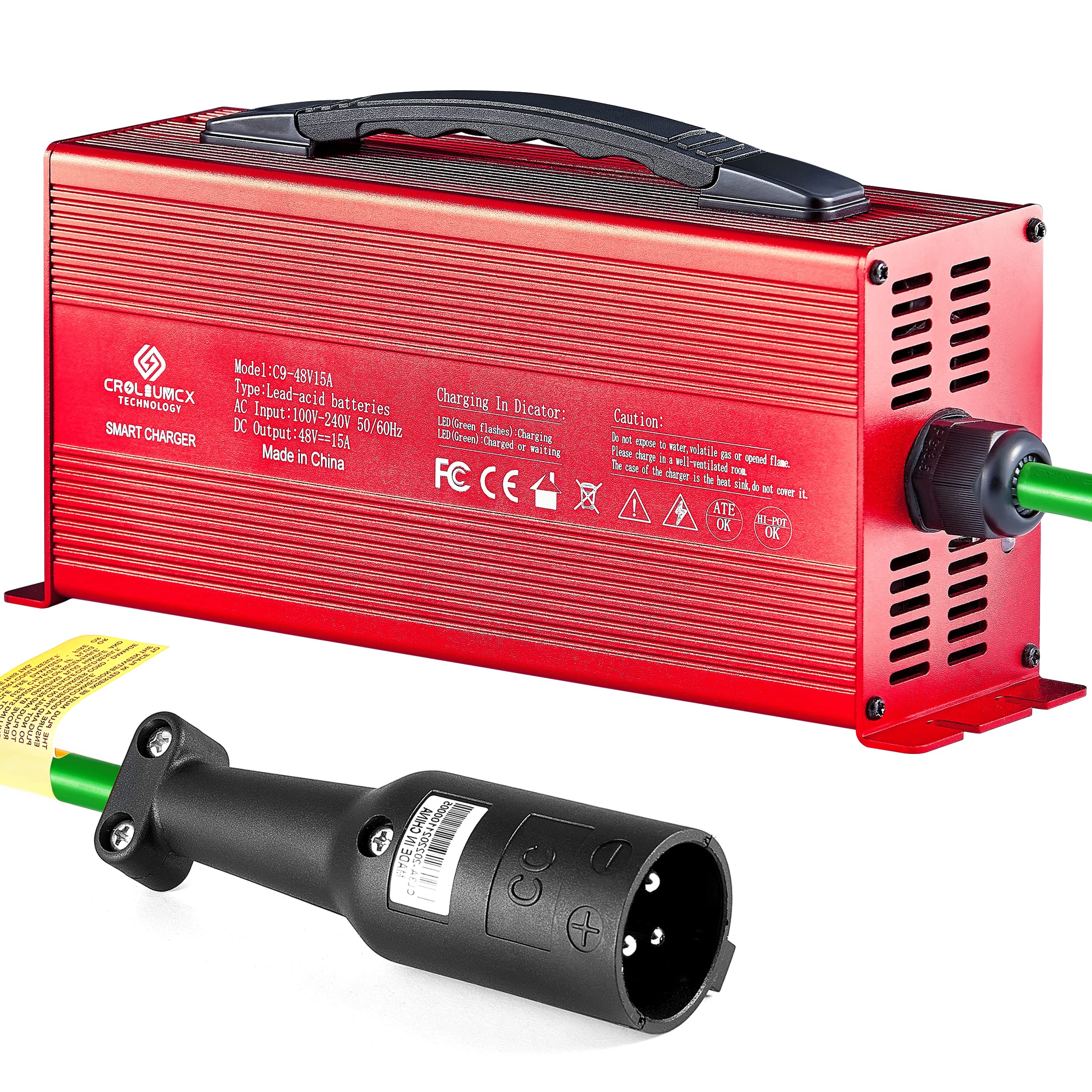 Buy Croliumcx 48Volt 15Amp Aluminium Profiles Golf Cart Battery Charger