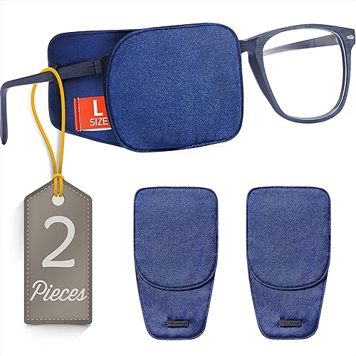 Vista 69 de Astropic Parche de seda para ojos para adultos y niños, gafas para cubrir cualquier ojo, Plástico