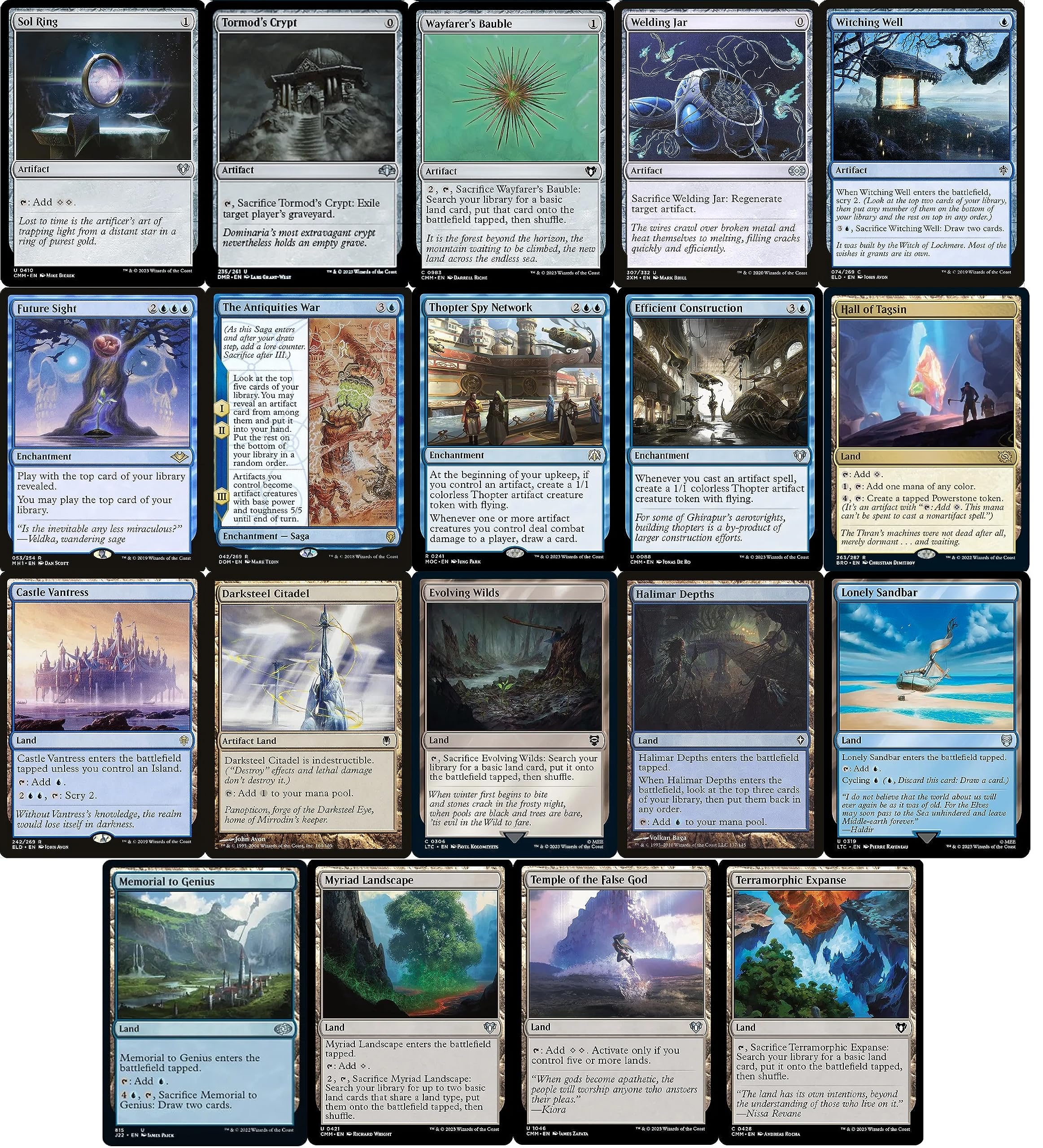 Amazon.co.jp: Elite Commander Urza Artifacts デッキ - モノブルー