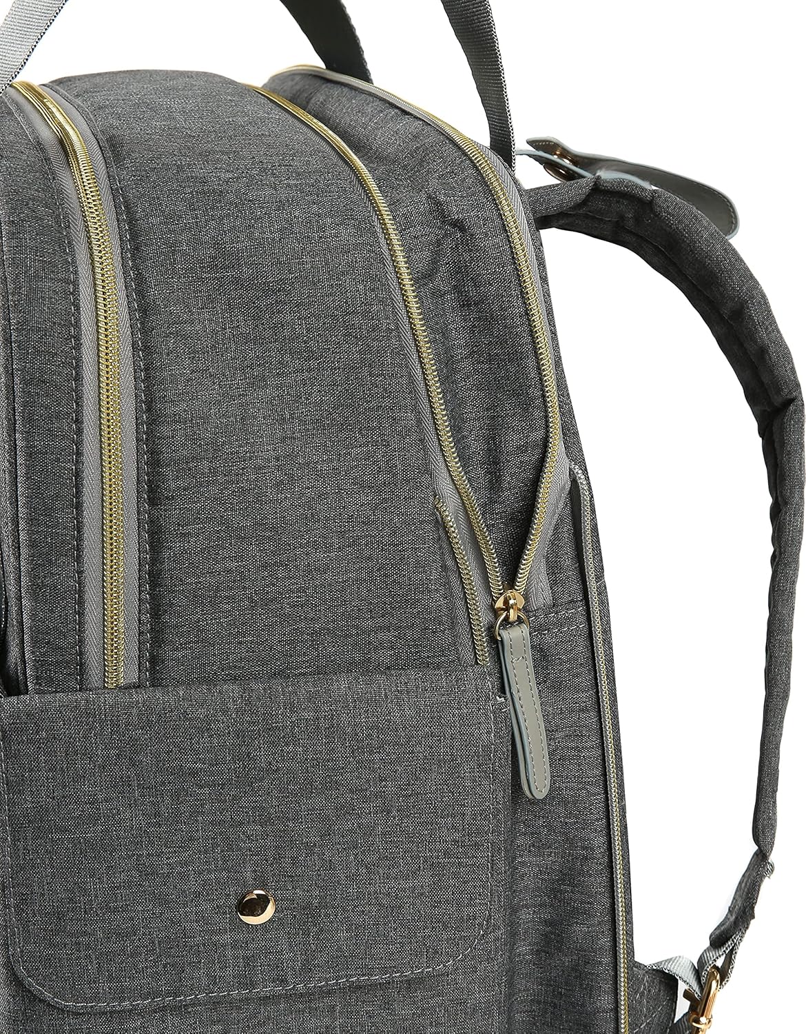 Dabney Lee Baby Harbour Expansion Backpack Diaper Bag, Grey