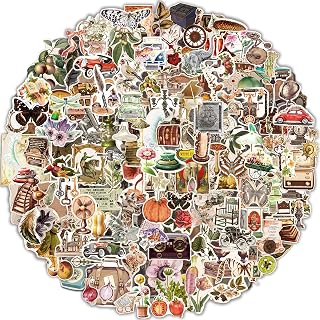 500PCS Vintage Stickers for Adults and Kids, OHMZPERE Scrapbook Stickers Aesthetic for Scrapbook Journaling, Vintage Scrapbooking Supplies, Vinyl Bullet Junk Journal Stickers for Scrapbook Journal