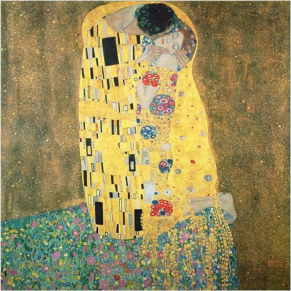 Bilderwelten Glasbild Wandbild Glas Kunstdruck Gustav Klimt Der Kuss 30 Cm X 30 Cm Amazon De Kuche Haushalt Wohnen