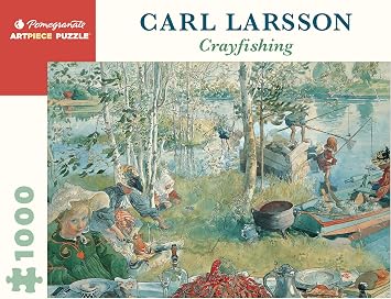 Pomegranate 1000-Piece Jigsaw Puzzle for Adults, Carl Larssons Crayfishing, Matte Finish, Snug Fit
