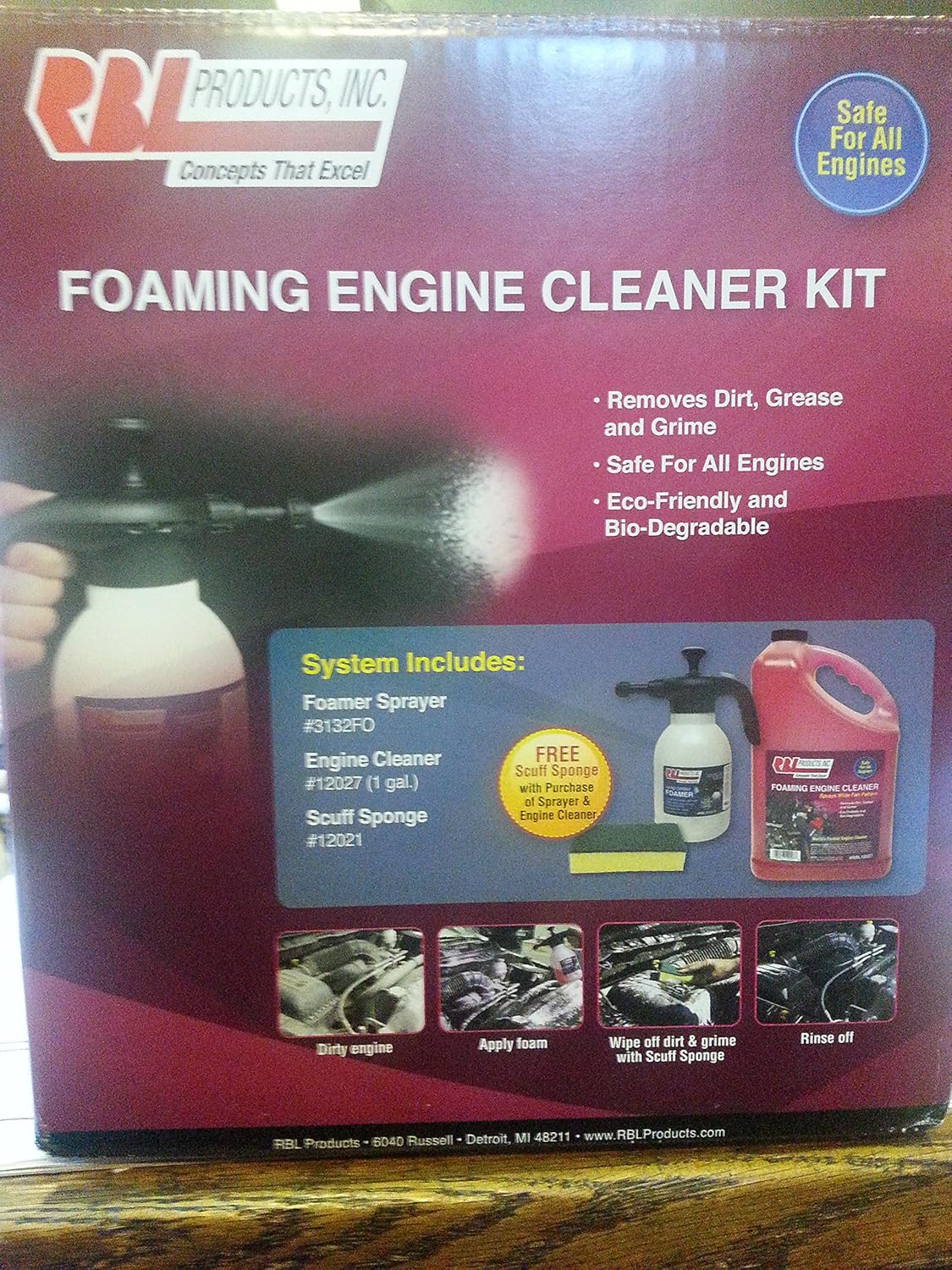 RBL Products Foaming Engine Cleaner Kit Automotive