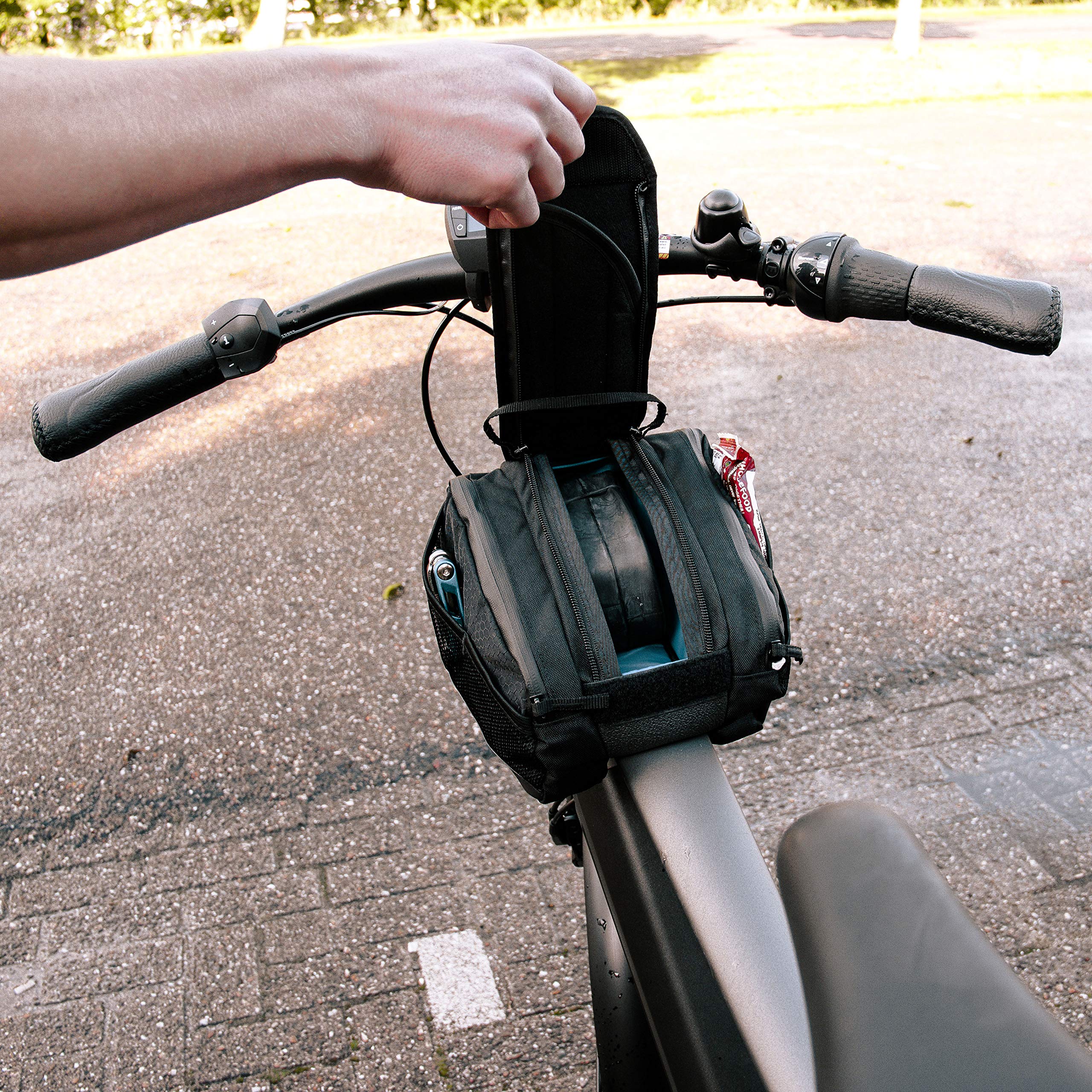 BBB TopTank Sacoche Cadre Vélo Avec Fenêtre Tactile Smartphone Jusqu’à 7 Pouces – Sac Tube Supérieur Étanche Et Antidérapant