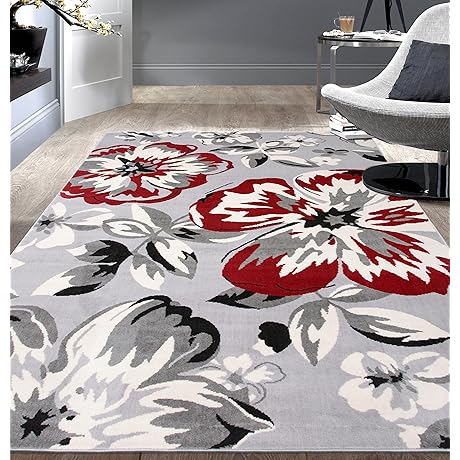 Rugshop Modern Floral Area Rugs: A Vibrant Addition to Your Living Space