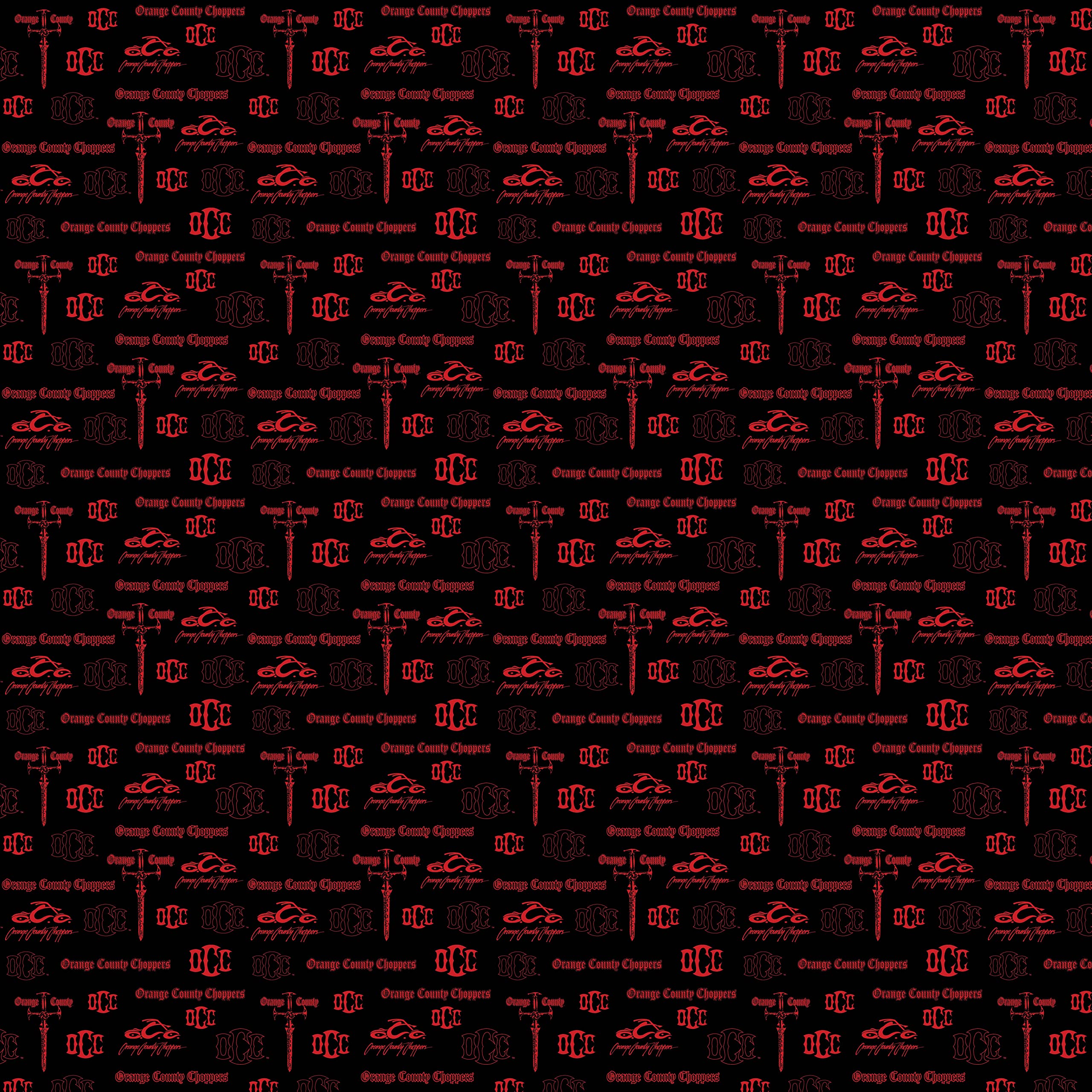 Michael Miller OCC Logos On Minky, Multi