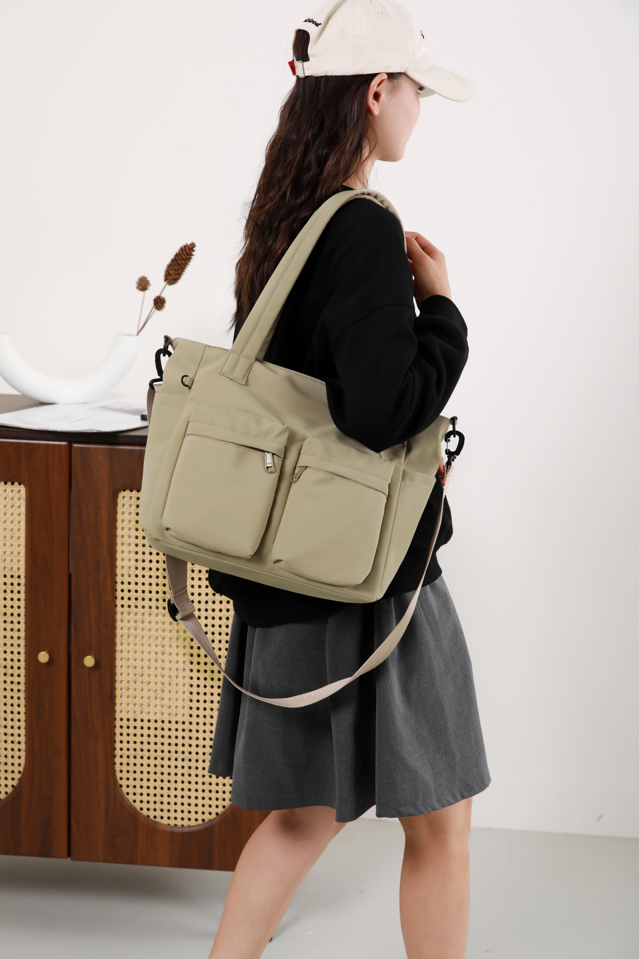 Bolso Tote para Mujer, estilo Puffy para viaje y uso diario miniatura 7