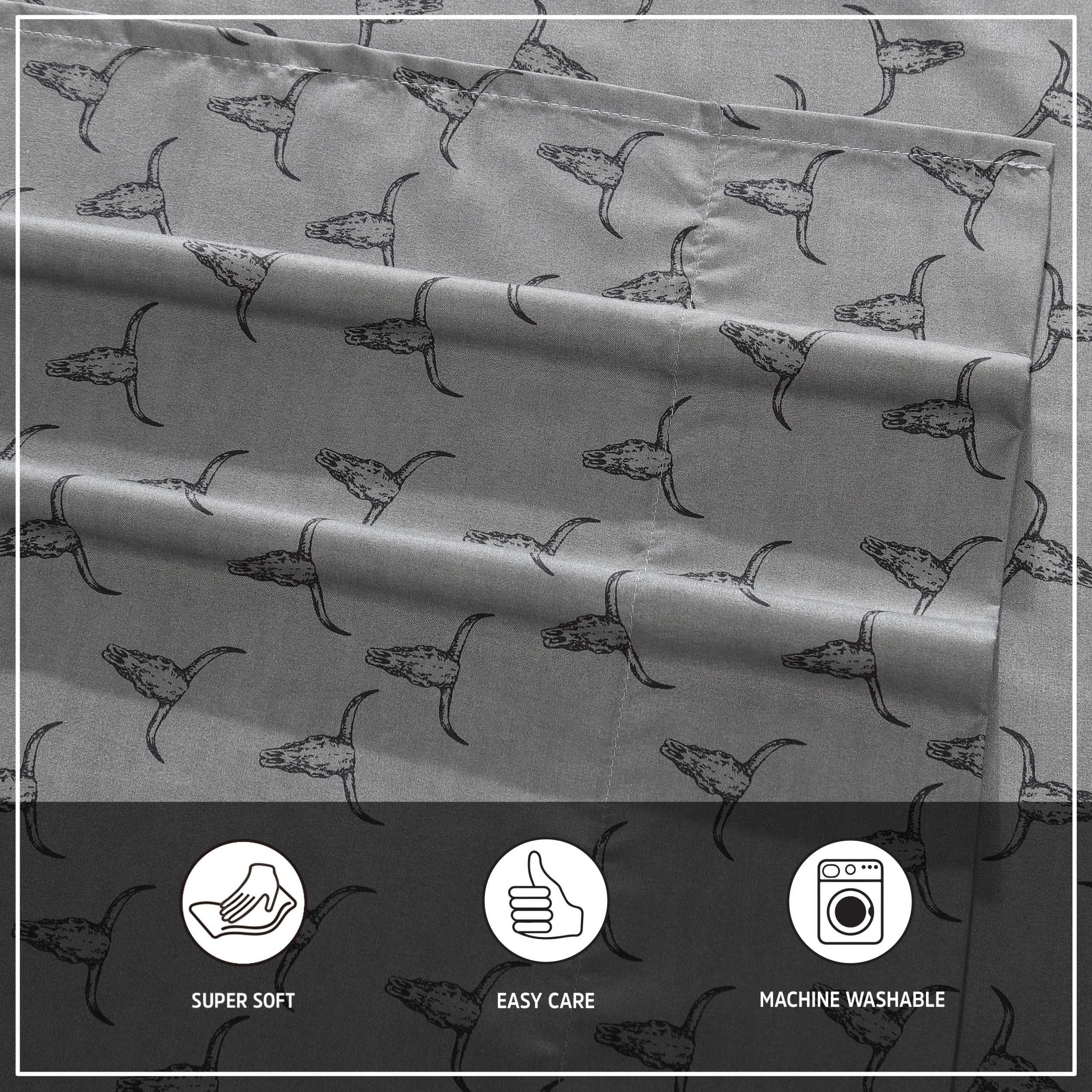 Wrangler Set di lenzuola, traspirante e resistente alle pieghe, include