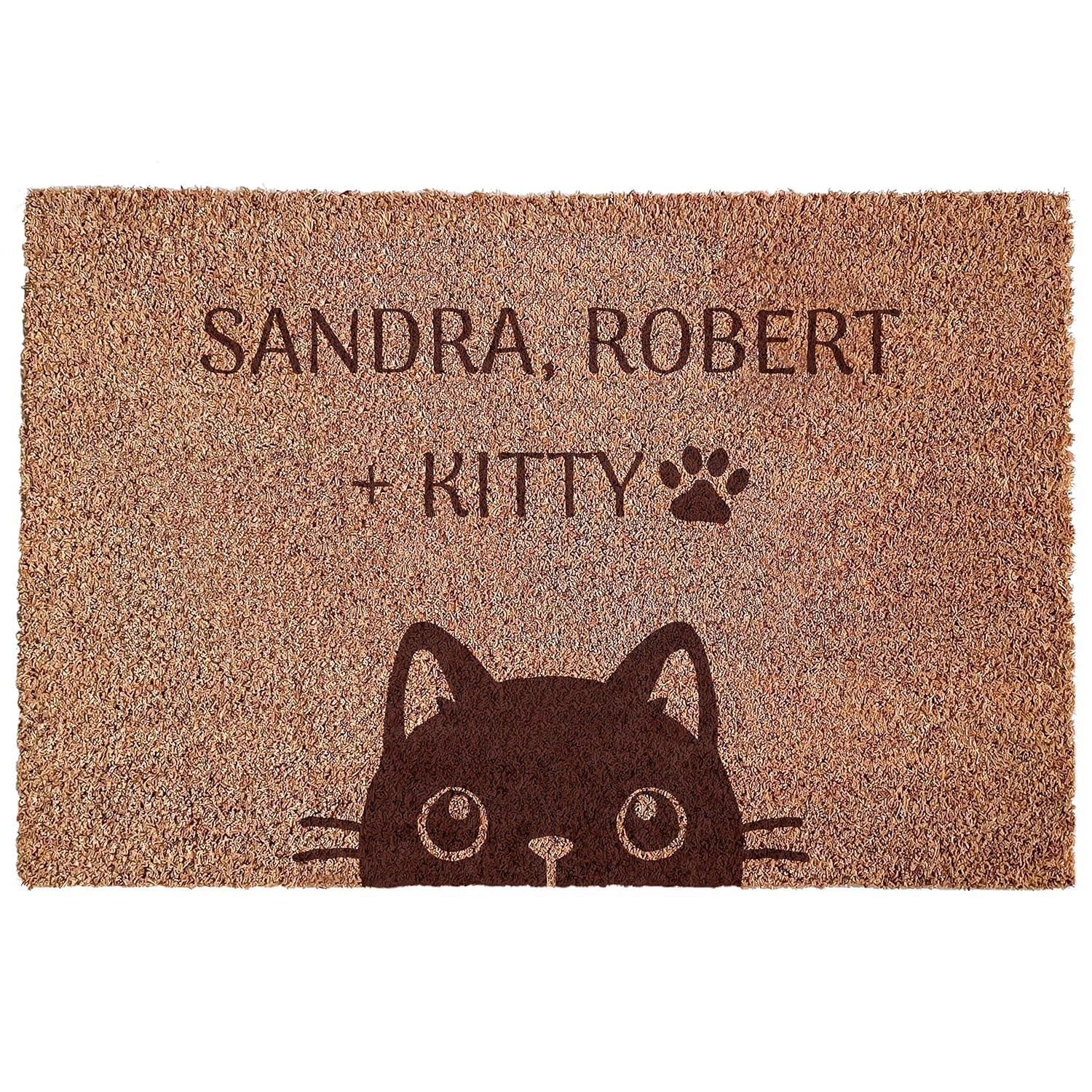 Suzu Kokos-Fußmatte 39x59 Cm - Extra Dick & Rutschfest Für Innen & Außen