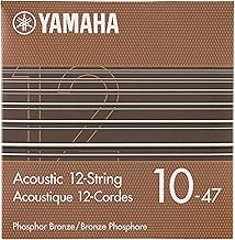 Yamaha Acoustic Guitar Strings, 12-String Light 010047, Phosphor Bronze GSA10P-12