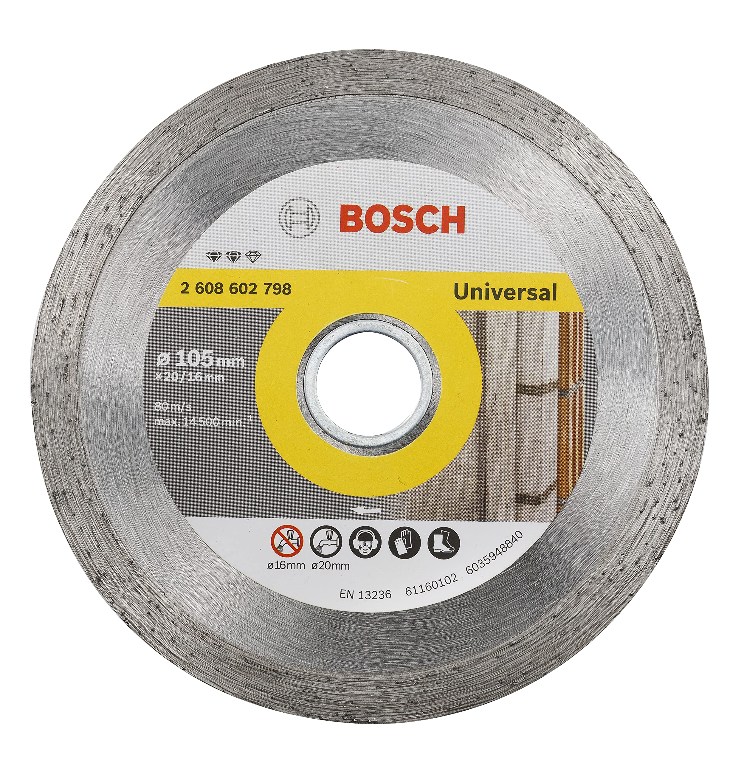 Bosch Professional Universal Full Rim Diamond Cutting Disc/Wheel (105 mm, 4”) for Tiles and Masonry (10 pcs) (B075Z8MFQB) Amazon Price History, Amazon Price Tracker