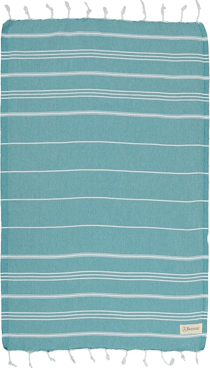 Bersuse 100% Cotton - Anatolia Turkish Hand Towel - Aqua