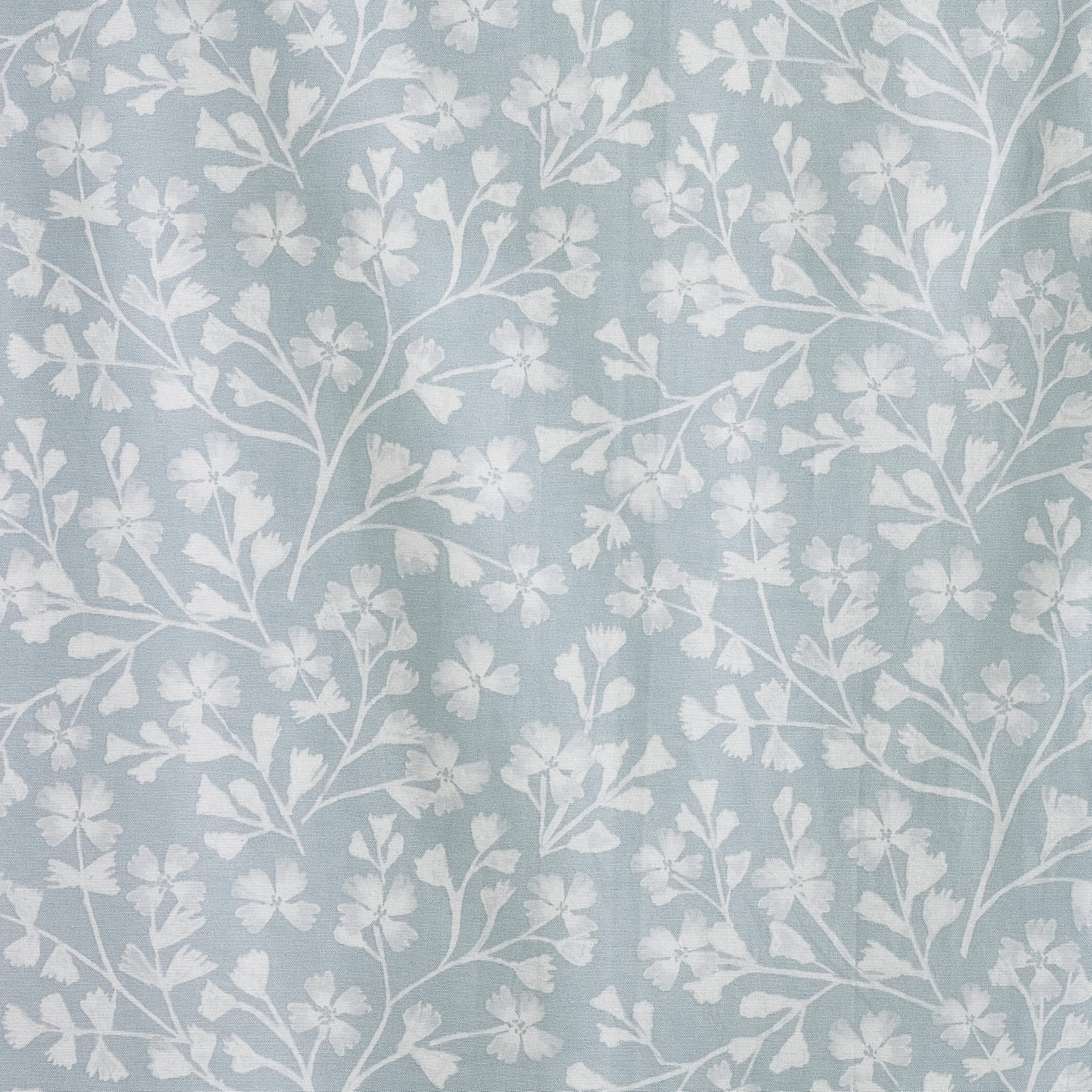 Catherine Lansfield Brooke Floral Lot de 2 Rideaux doublés à œillets Bleu Canard 168 x 183 cm