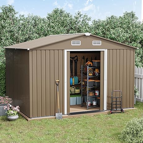 10 x 8 FT Outdoor Storage Shed: The Shelter Your Garden Treasures Deserve