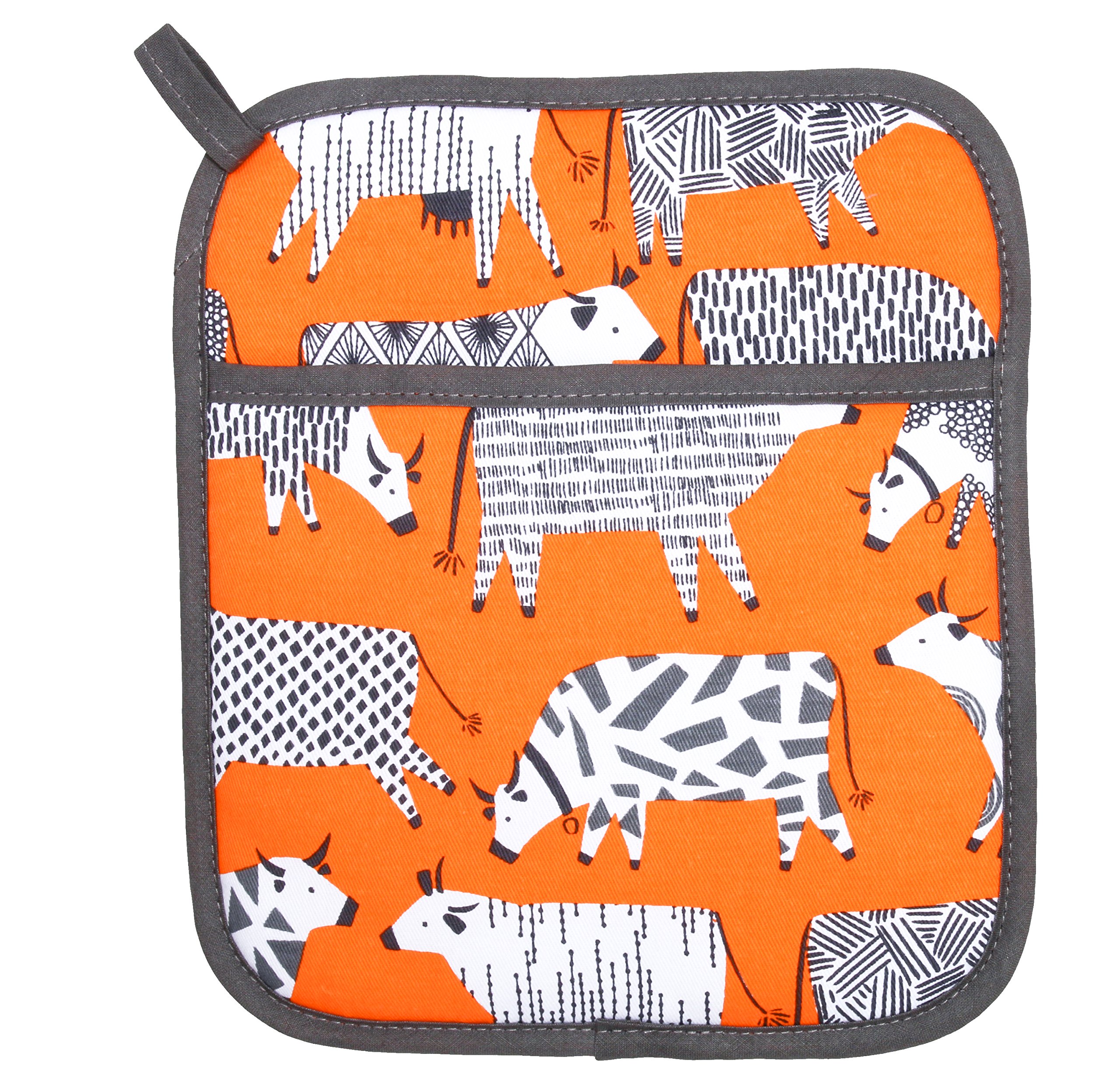 Ulster Weavers Orange Curious Cow Pot Mitt