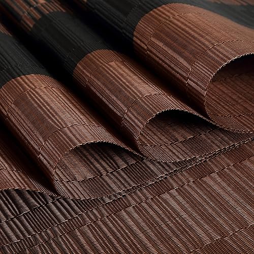 Miniatura 3 de Yopay Juego de 12 manteles individuales lavables, manteles individuales de vinilo antideslizantes y lavables, manteles individuales para mesa de