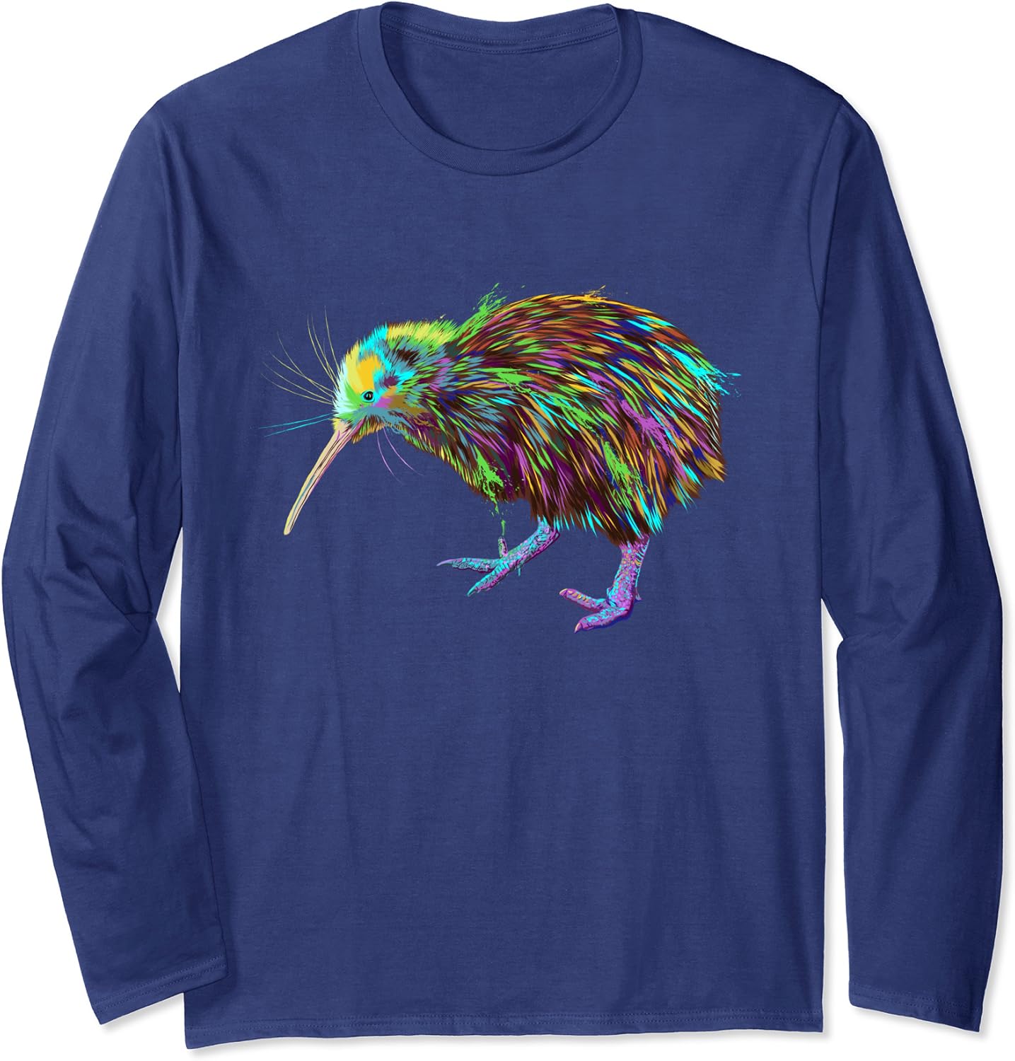 Amazon Com Camiseta De Manga Larga Con Diseno De Pajaro Kiwi Colorido Ropa Zapatos Y Joyeria