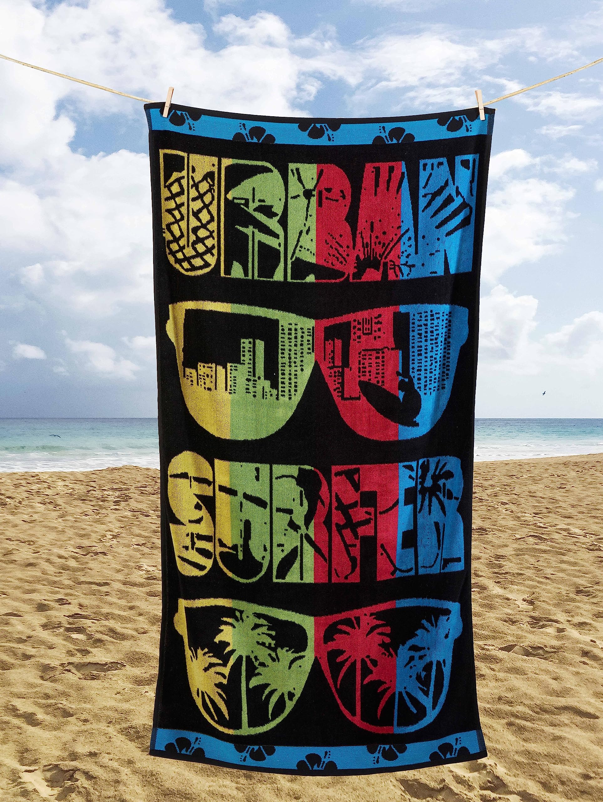 Rapport Home Beach Towel - Sunglasses Design - 85 x 160cm