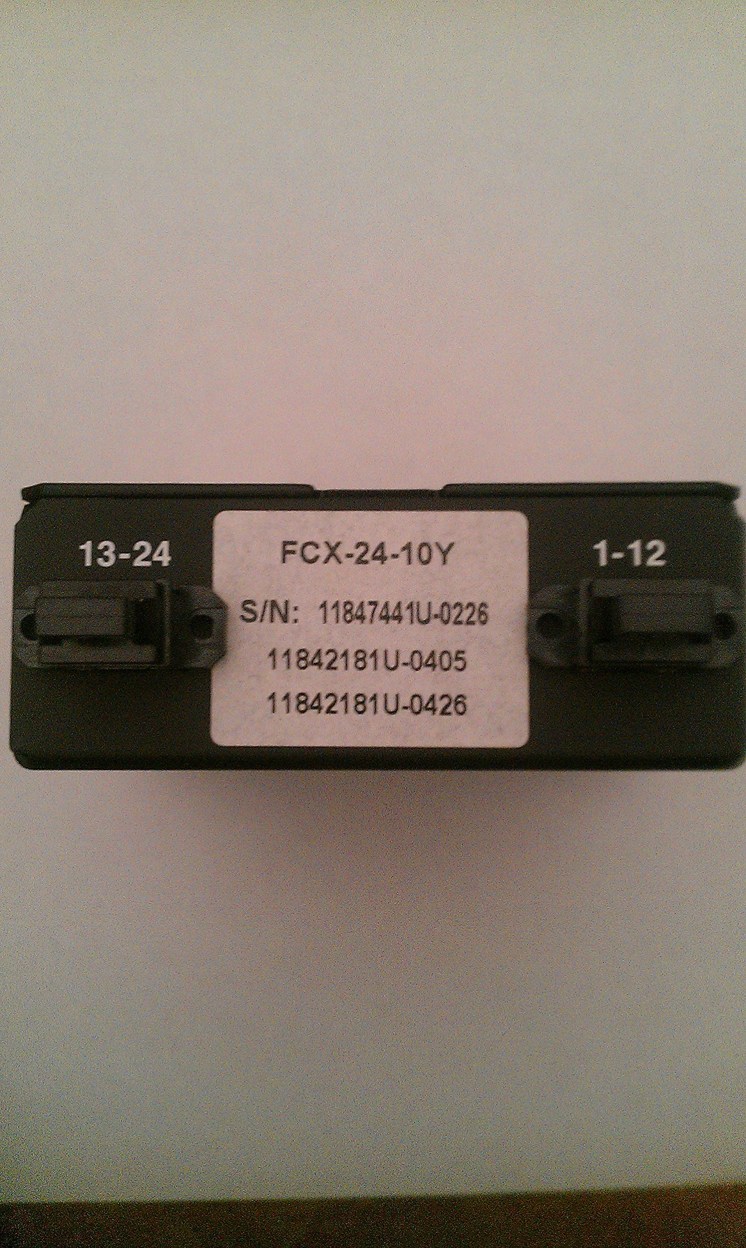 Panduit FCXO-24-10Y Multi-Mode Fiber Cassette - Plug Adapters