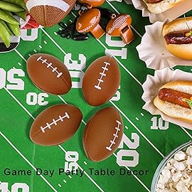 GiftExpress 1 Dozen 4 Foam Mini Football Stress Balls, Mini Sport Balls, Superbowl Decoration Party Favor, Football Themed Party Supplies