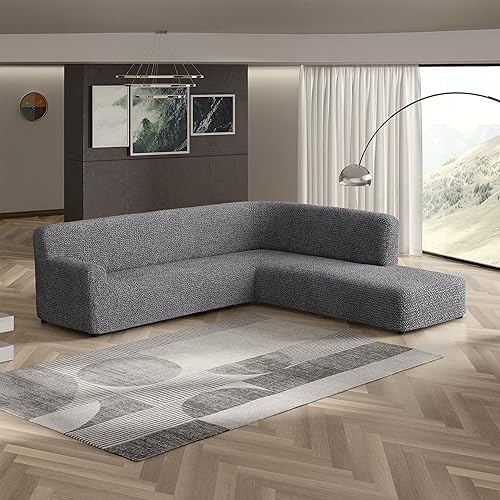 Miniatura 2 de PAULATO BY GA.I.CO. - Funda para sofá PAULATO BY GA.I.CO. - Funda de sofá modular con otomana, funda elástica para sofá esquinero, funda de sofá