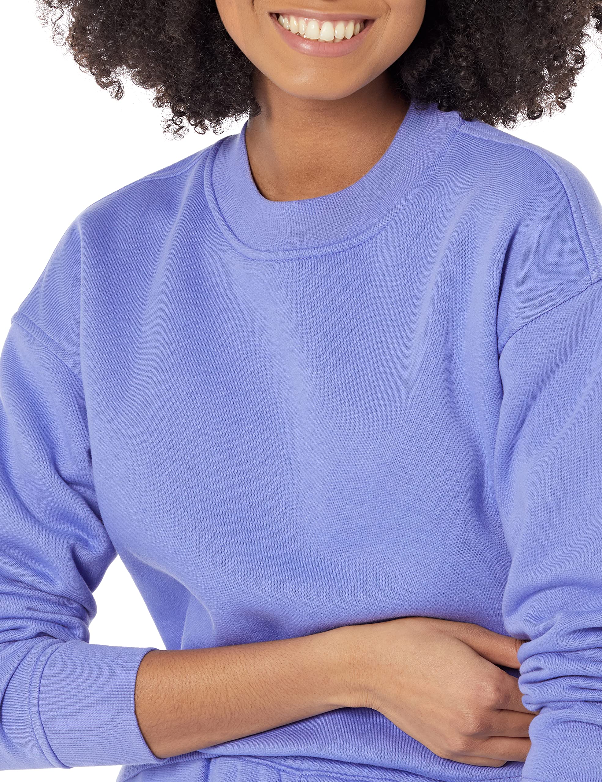 Amazon Essentials Sudadera corta de hombros caídos (disponible en tallas grandes) Mujer