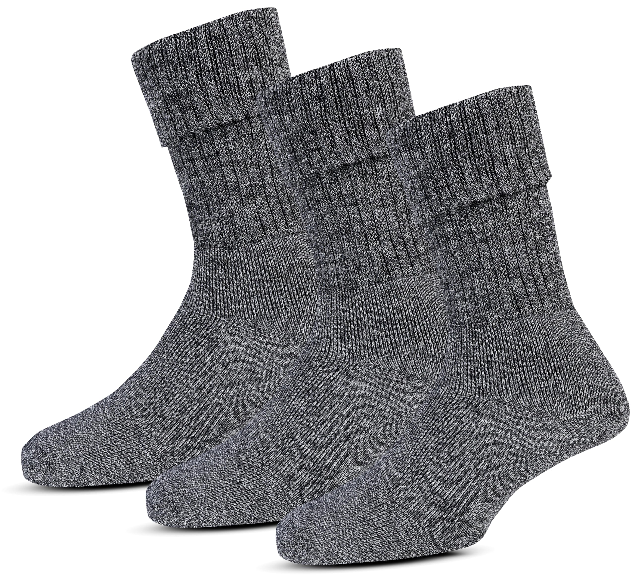 RC. ROYAL CLASS Women Calf Length Towel Terry Thick Woolen Winter Wear Socks, Cushioned Warm Thermal Socks For Women (Pack of 3 Pairs)