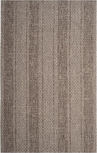 SAFAVIEH Courtyard Collection CY8736 - Alfombra decorativa para interiores y exteriores, impermeable, fácil limpieza, 2 pies 7 pulgadas x 5 pies,
