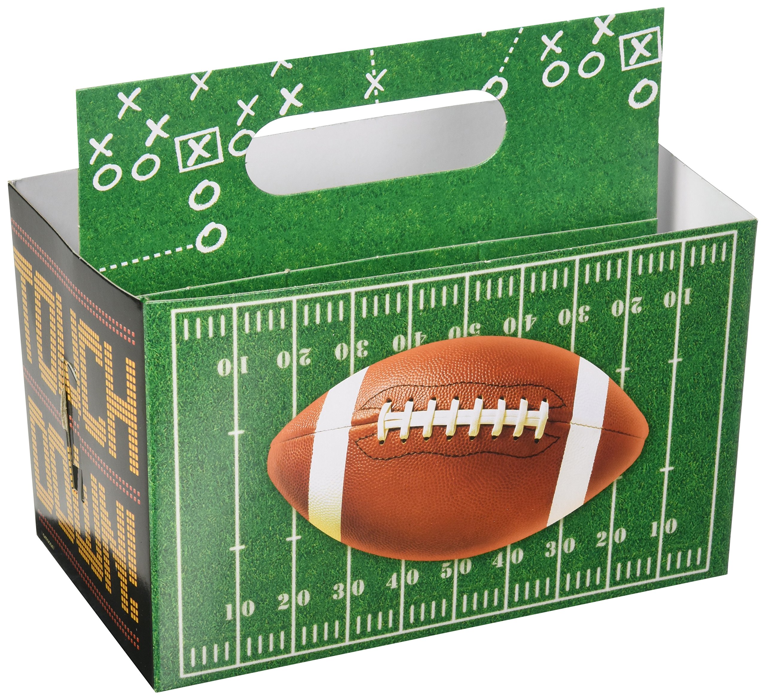 Service de table multifonction amscan Football Frenzy vert et noir