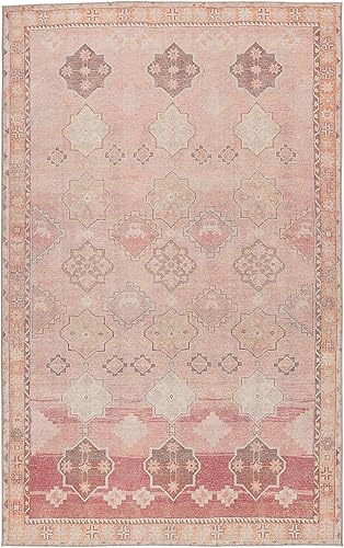 Miniatura 3 de Jaipur Living Alfombra lavable a máquina de 9 x 12 pulgadas, color rosa y naranja