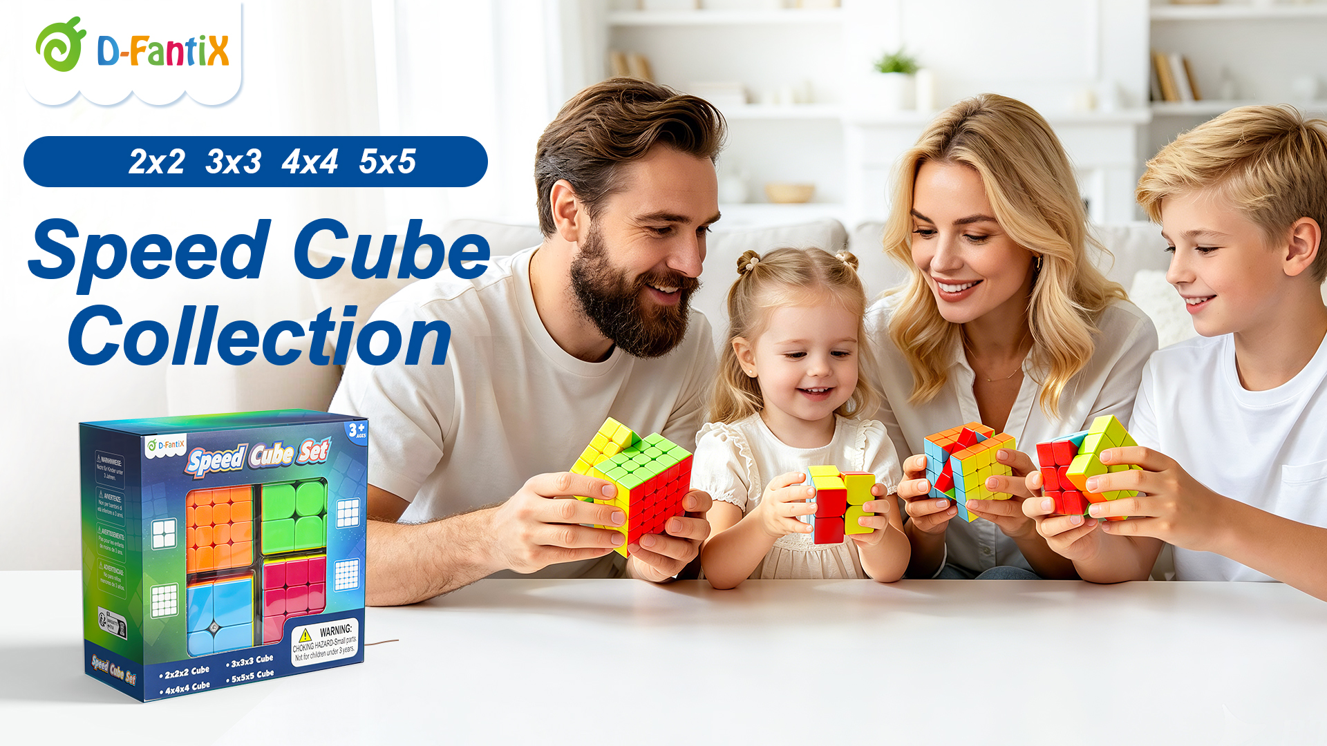 D-FantiX Speed Cube Set, Meilong MF2S 2x2 MF3S 3x3 Guadeloupe