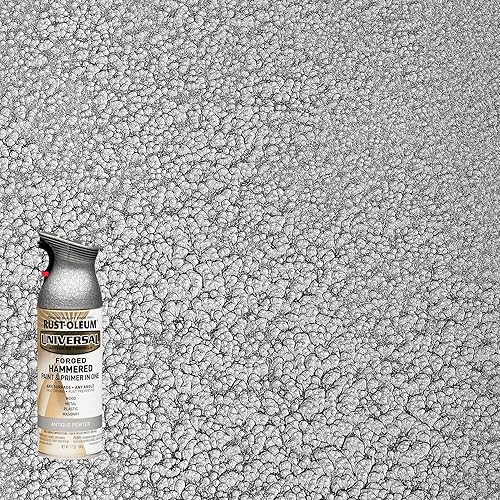 Miniatura 2 de Rust-Oleum 271481 Pintura en aerosol martillada forjada universal para todas las superficies, 12 onzas, peltre antiguo (paquete de 2)