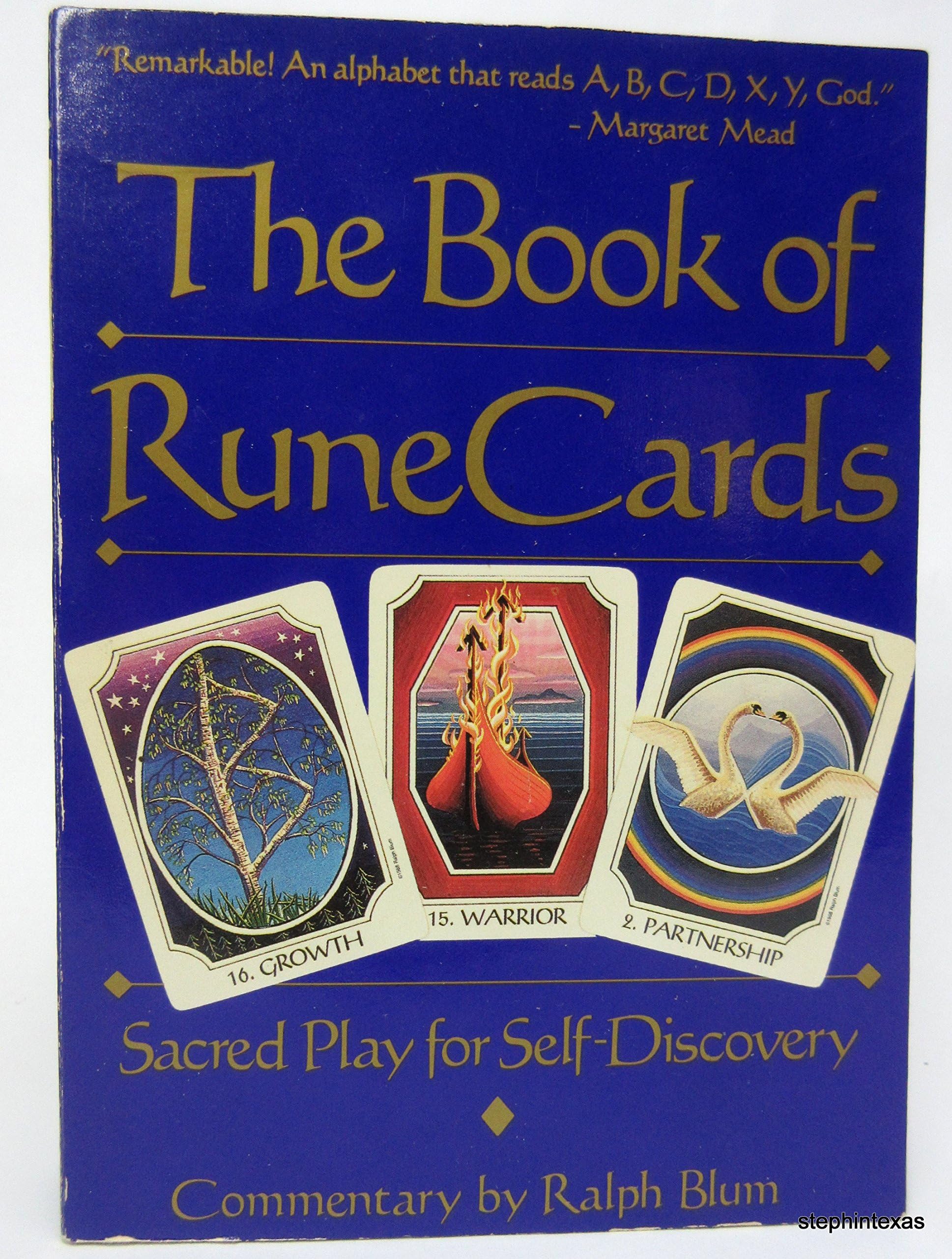 The Book of Rune Cards: Sacred Play for Self-Discovery (Companion Vol to the Book of Runes) Hardcover – January 1, 1989