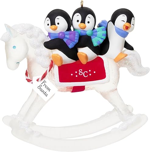 Hallmark Keepsake Adorno de Navidad 2025, un regalo de Papá Noel, regalos para los amantes de los pingüinos
