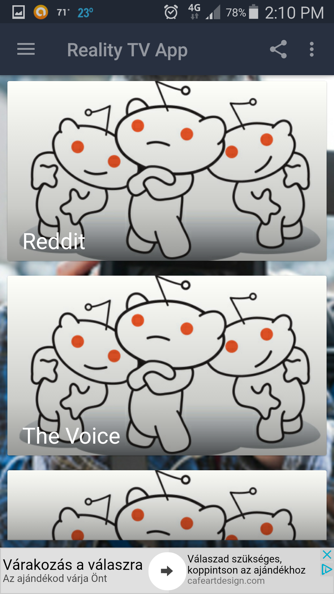 Reality TV App - App on Amazon Appstore