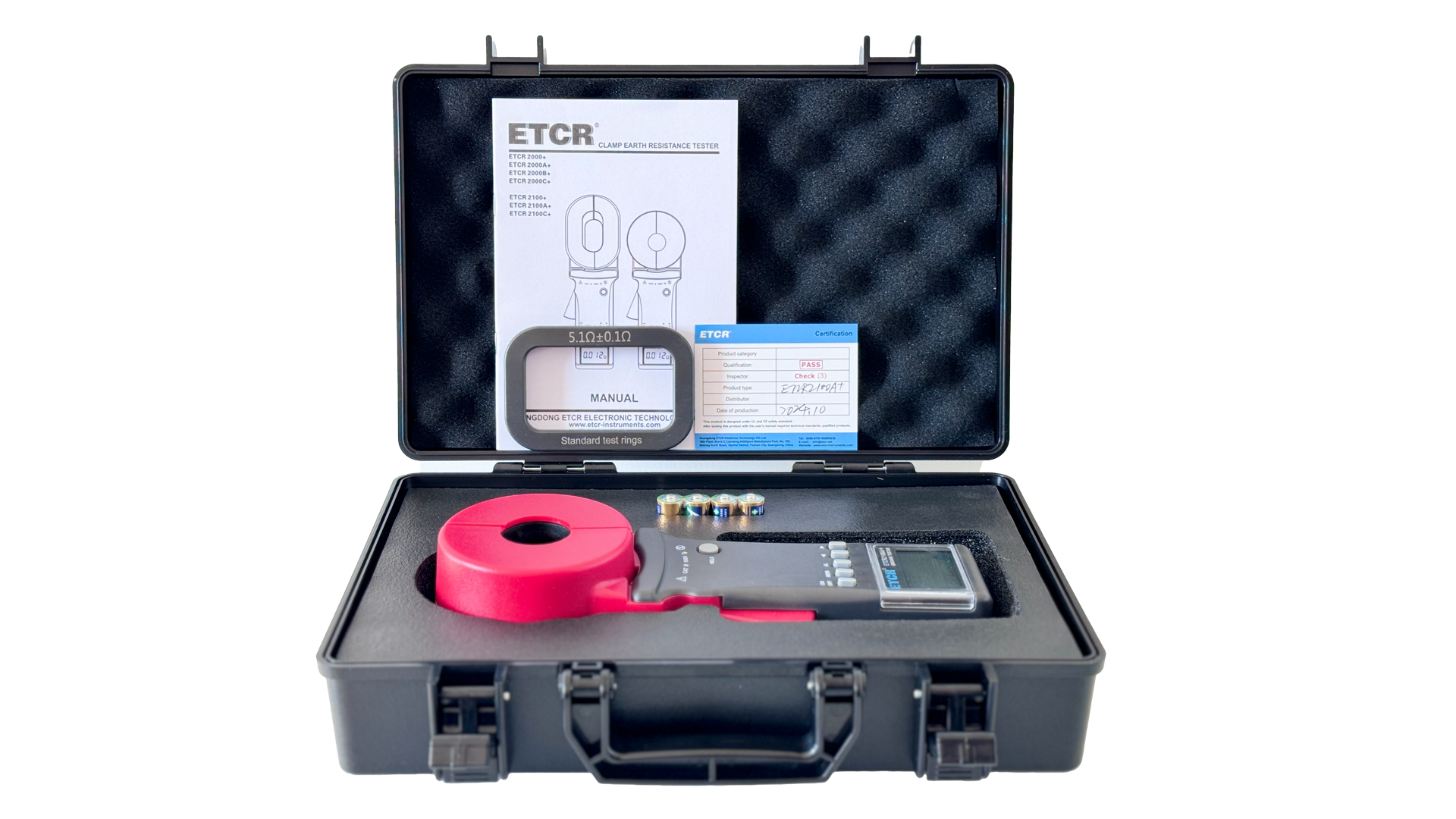 ETCR2100A+ Digital Clamp Ground Earth Resistance Meter Tester 200Ω