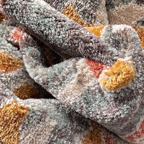 Miniatura 5 de Well Woven - Tapete Persa Ensley Boho clasica muticolor Marfil y Azul Rosa