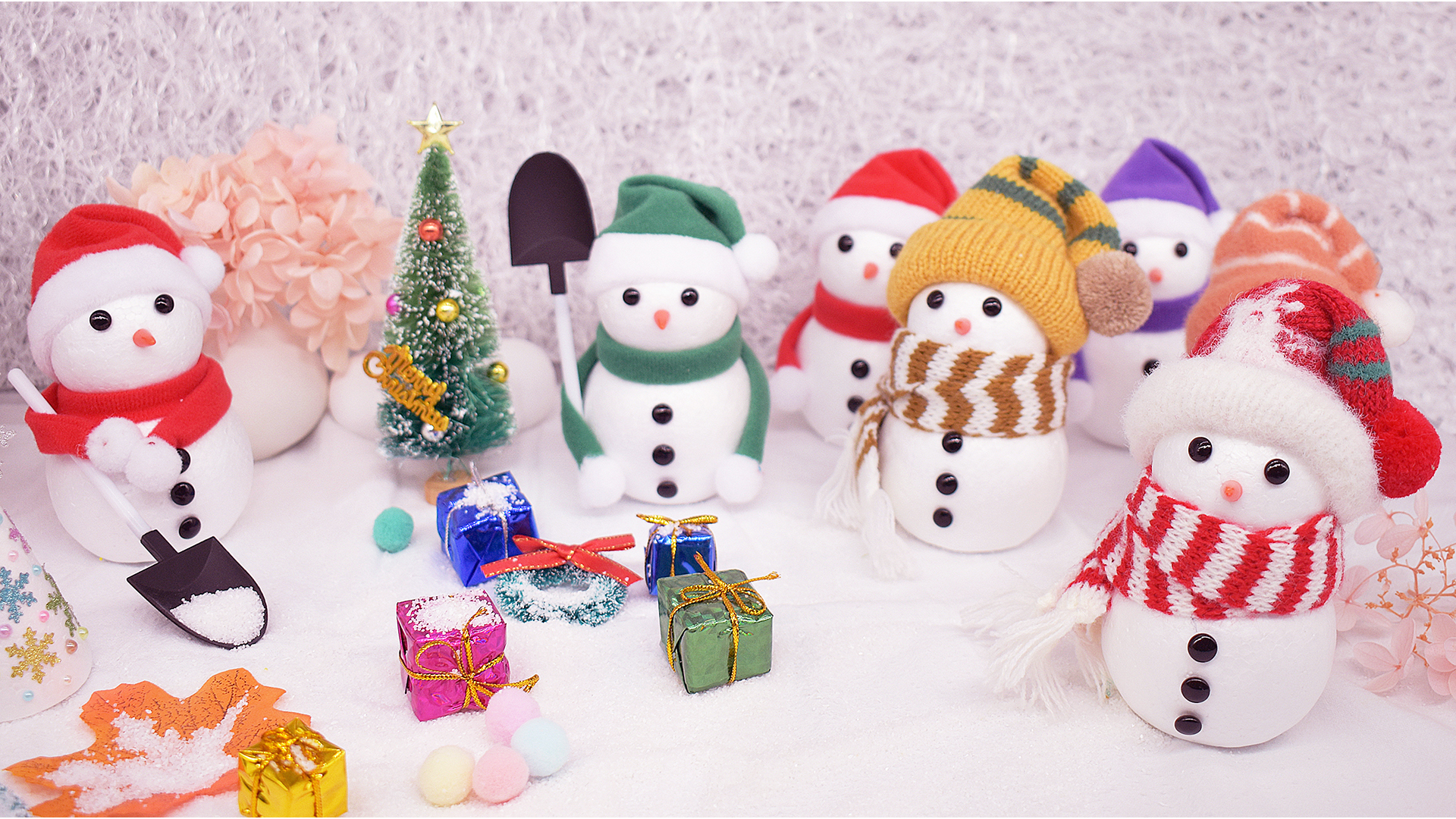 Amazon | MengMeng 3個セット DIYクリスマス雪だるまキット 可愛い毛糸 