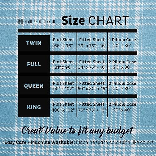 Miniatura 4 de Morgan Home Fashions - Sábanas de franela turca de algodón 100% cepillada para comodidad suprema, bolsillos profundos, cálidas y acogedoras, ideales