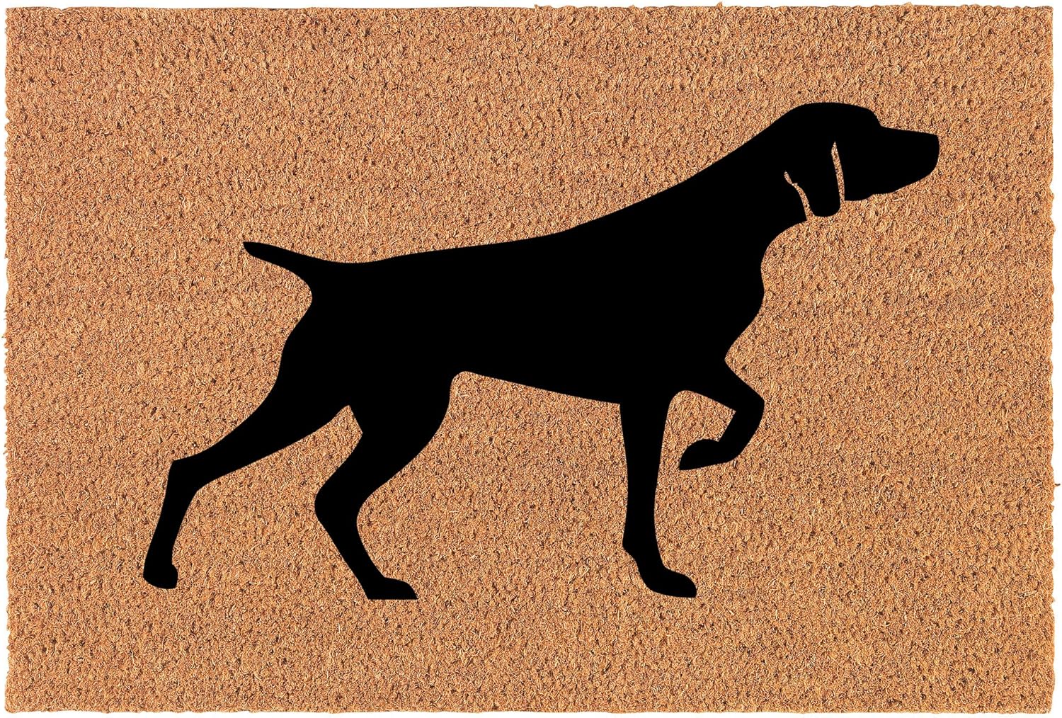 Coir Doormat Front Door Mat New Home Closing Housewarming Gift German Shorthaired Pointer (24 x 16 Small)