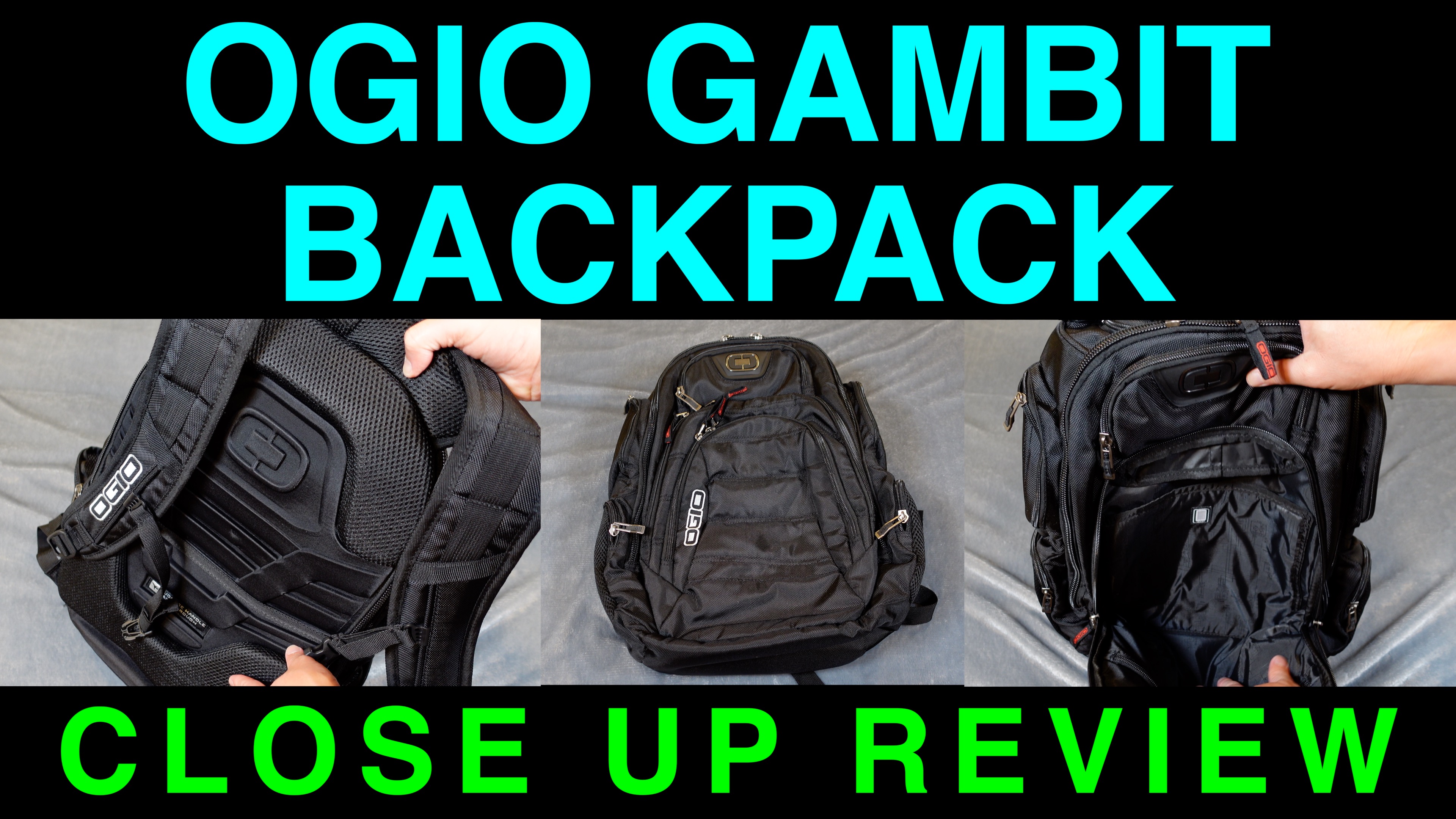 Watch Ogio Gambit Backpack Close Up Review on Amazon Live